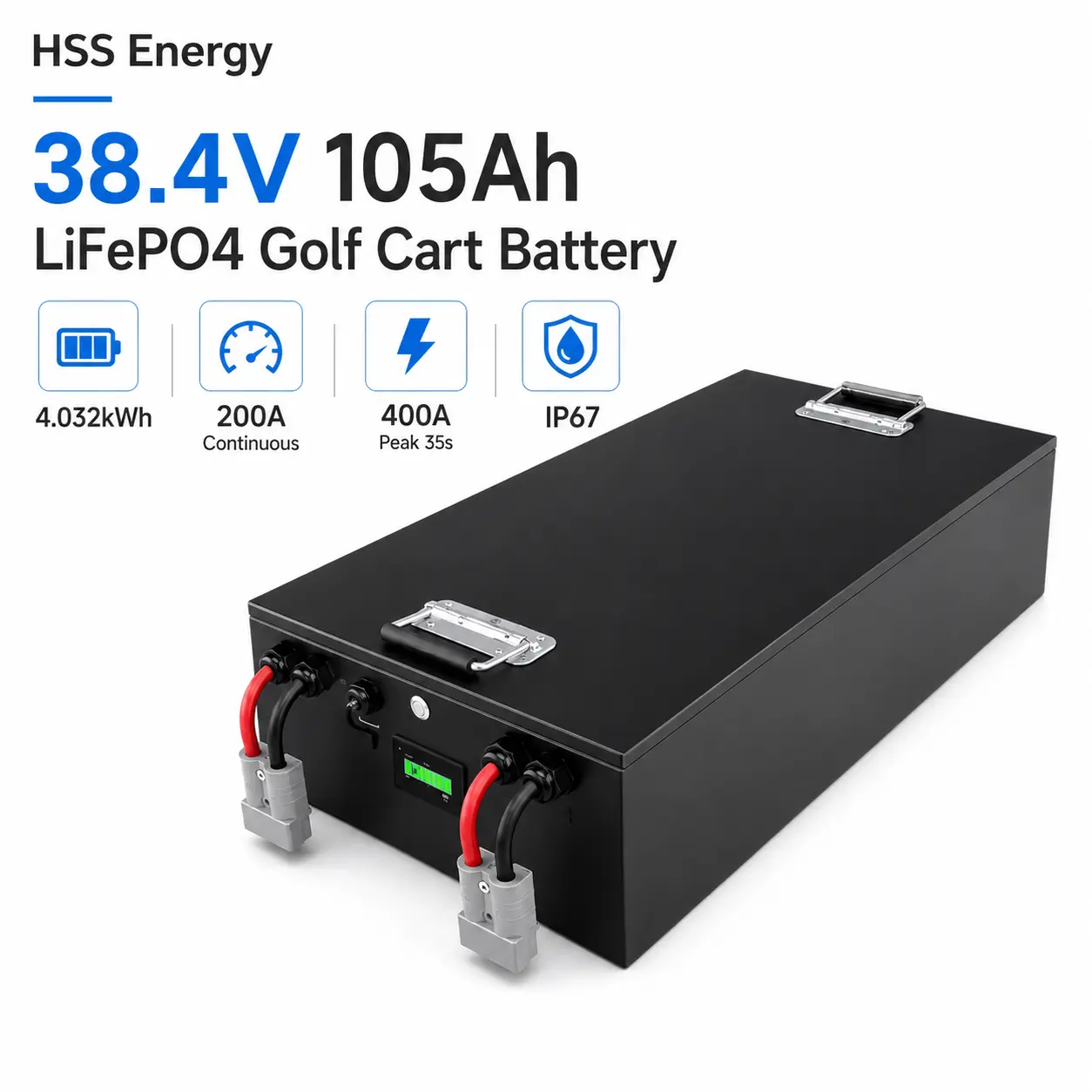 36V 105Ah lithiumbatterij voor golfkar
