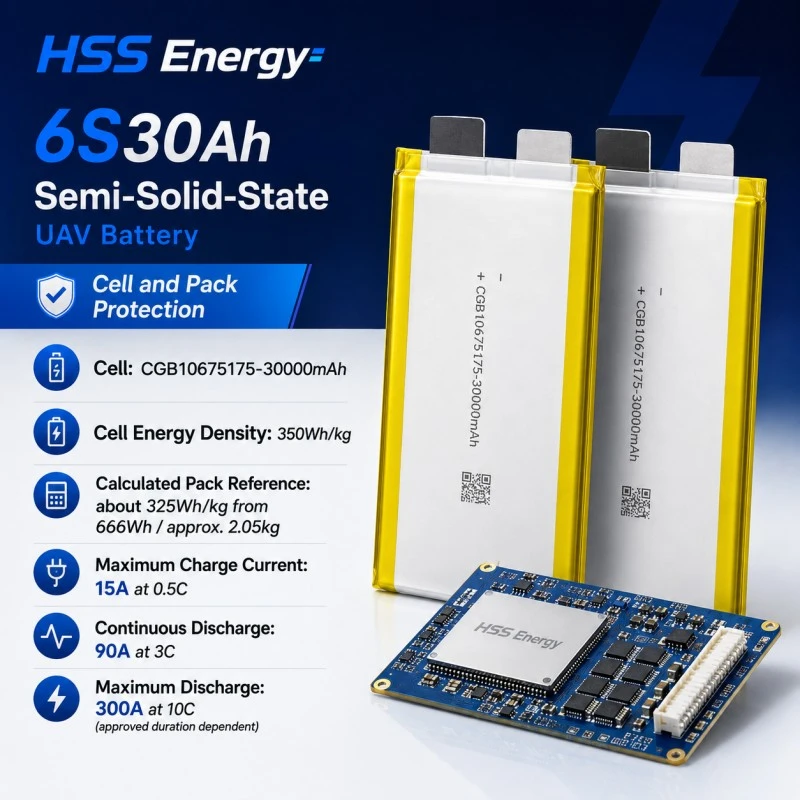 6S 30000mAh UAV-batterij