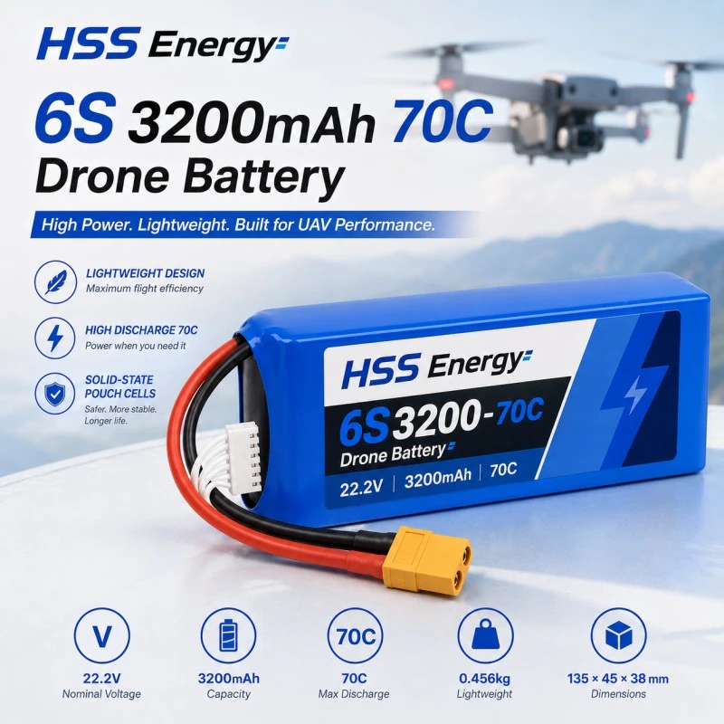 6S 3200mAh FPV-batterij